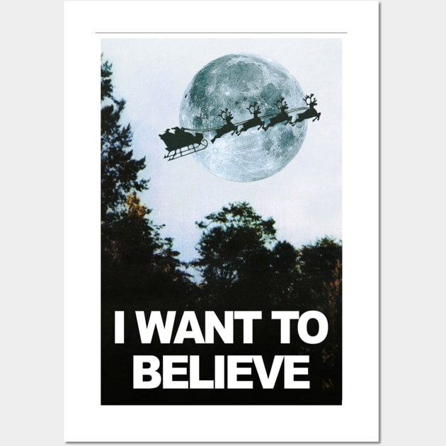 I want to believe... in Santa Wall Art by gnotorious